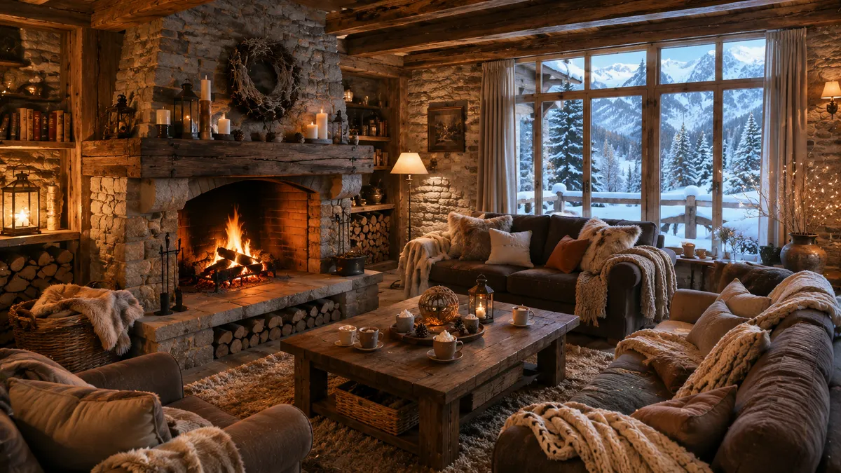 Gîte de groupe avec cheminée : l'atout charme des soirées d'hiver