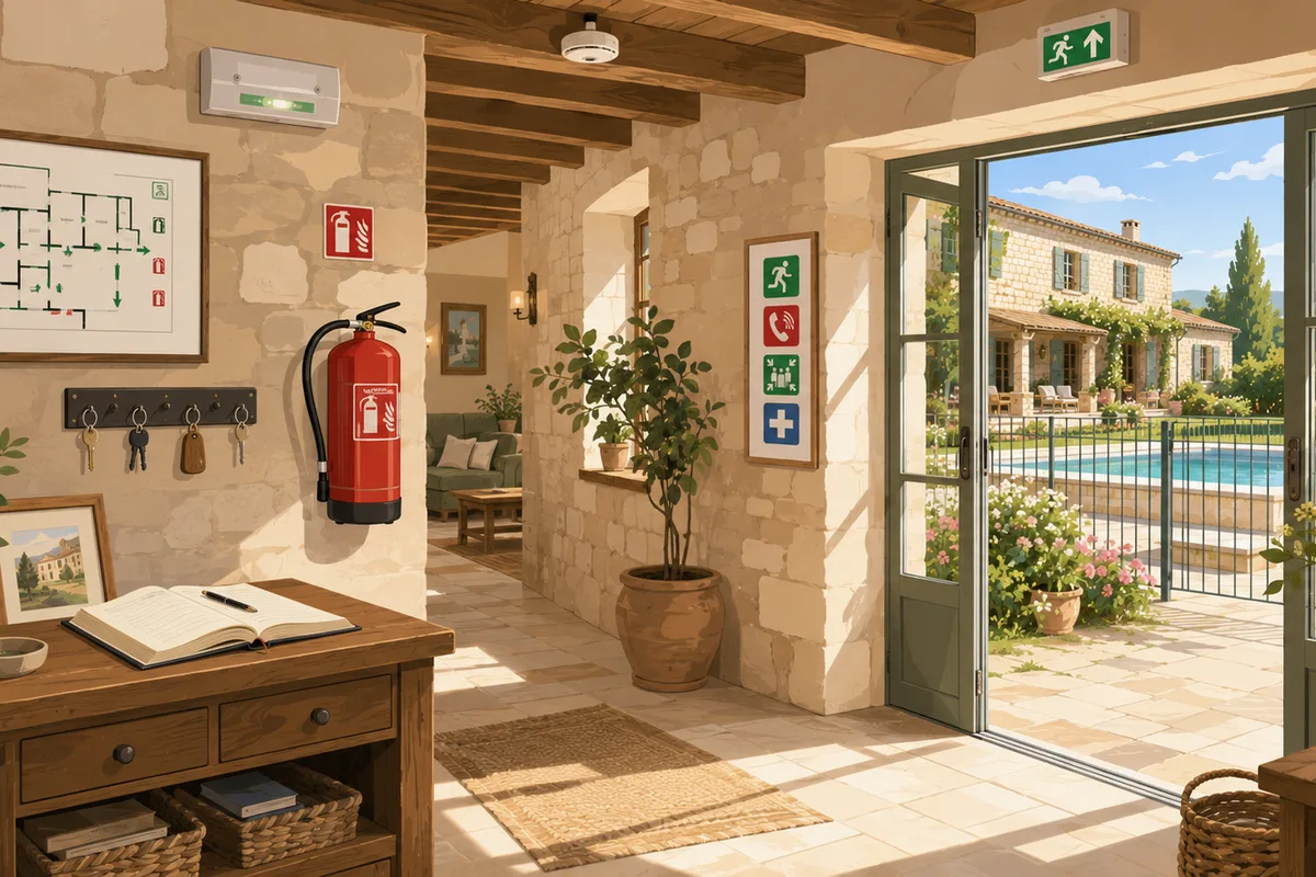 Sécurité et normes ERP dans un gîte de groupe : le guide complet du voyageur