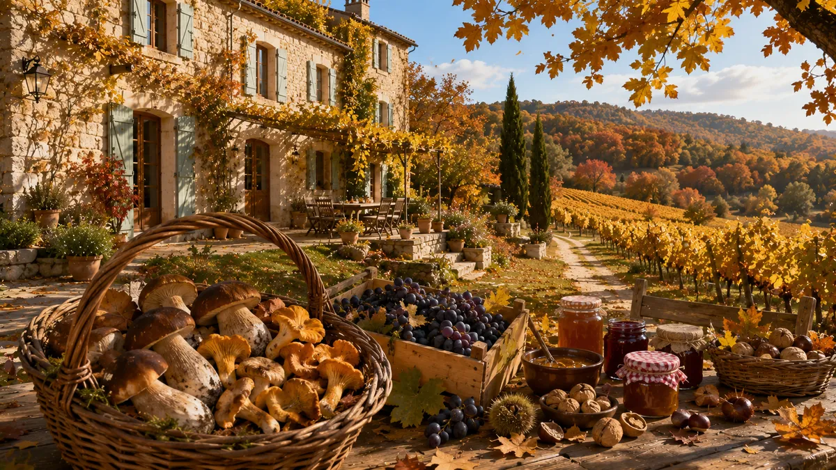 Séjour d'automne en gîte de groupe : vendanges, champignons et couleurs