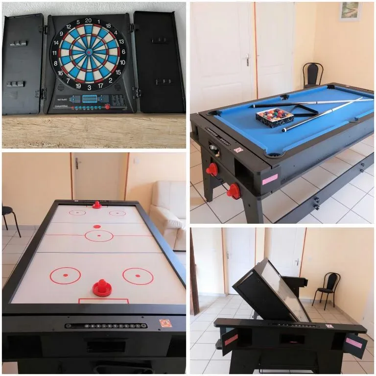 Billard, jeux de fléchettes