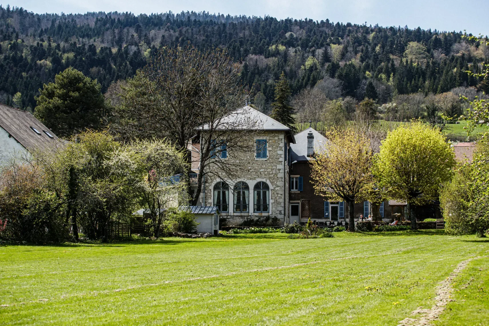 parc de 5000m2 entièrement clos et arborré