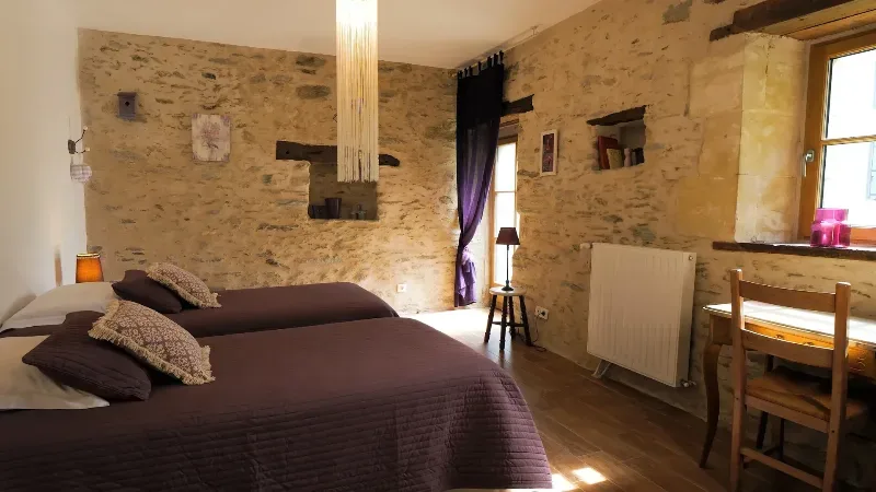 Gîte Alexandrin La Bréjolière – Saint-Maurice-des-Noues - Chambre lits simples