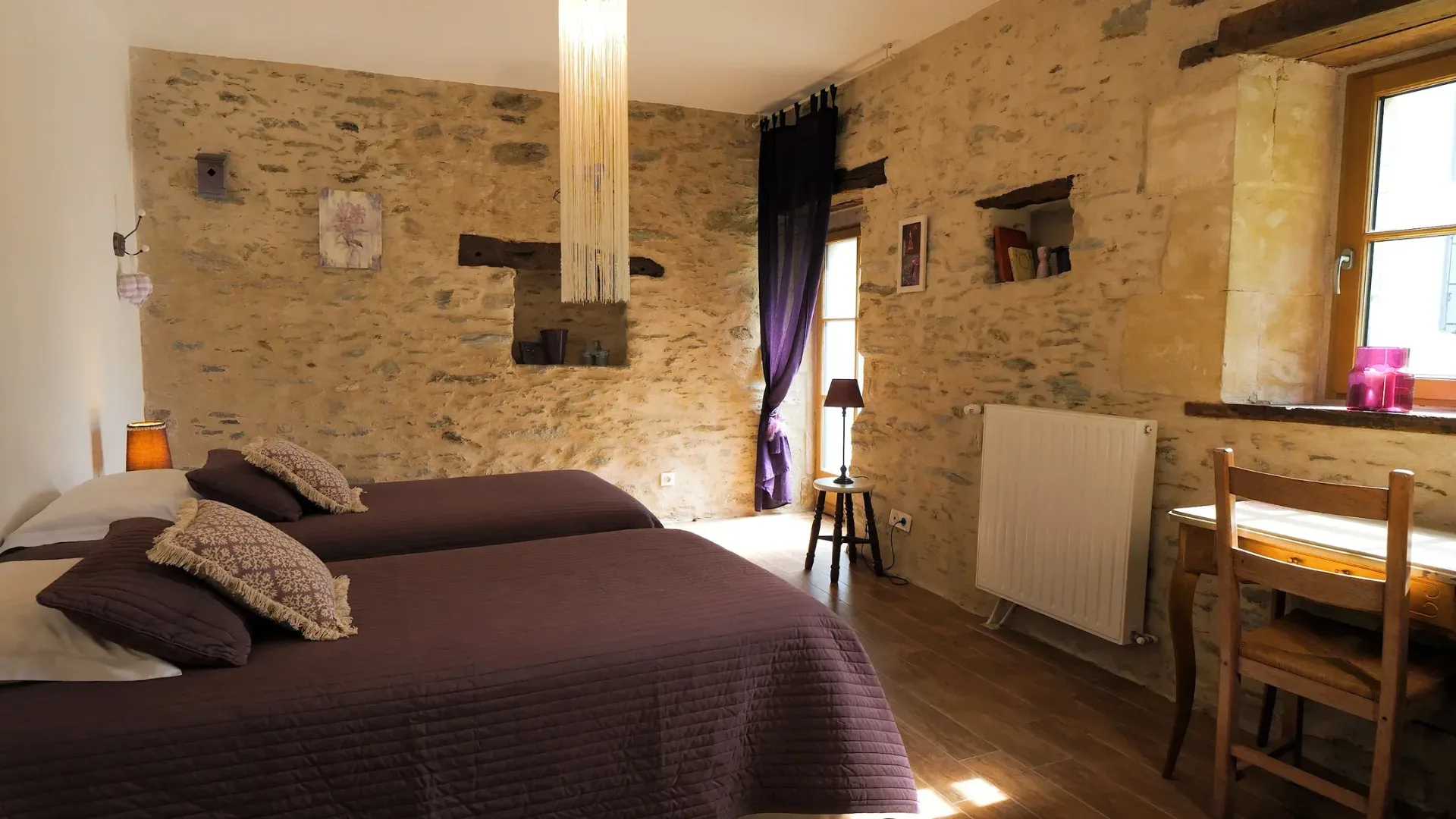 Gîte Alexandrin La Bréjolière – Saint-Maurice-des-Noues - Chambre lits simples