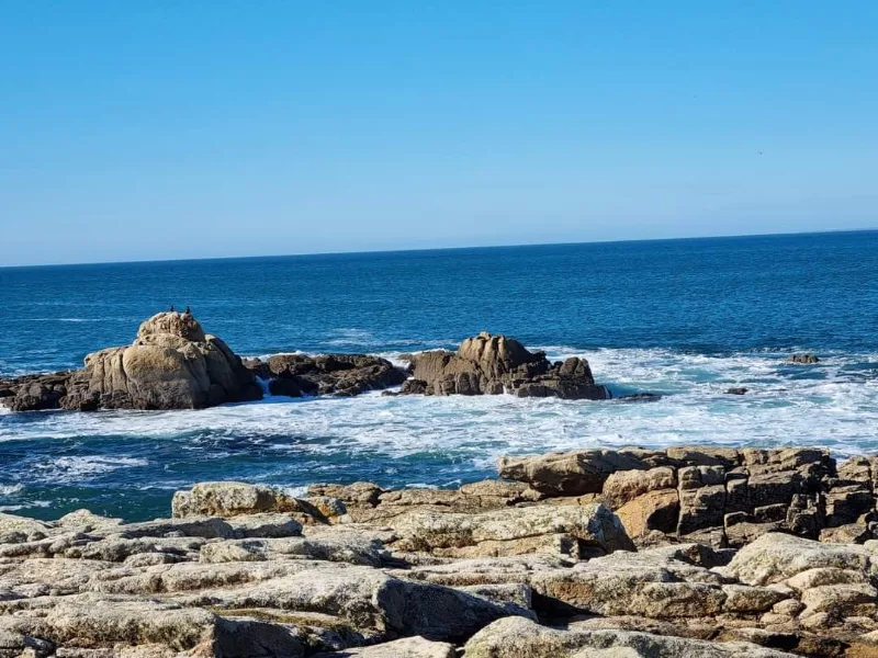 Côte rocheuse bretonne à 20 mètres du gîte, rochers et Atlantique à Saint-Guénolé en Pays bigouden