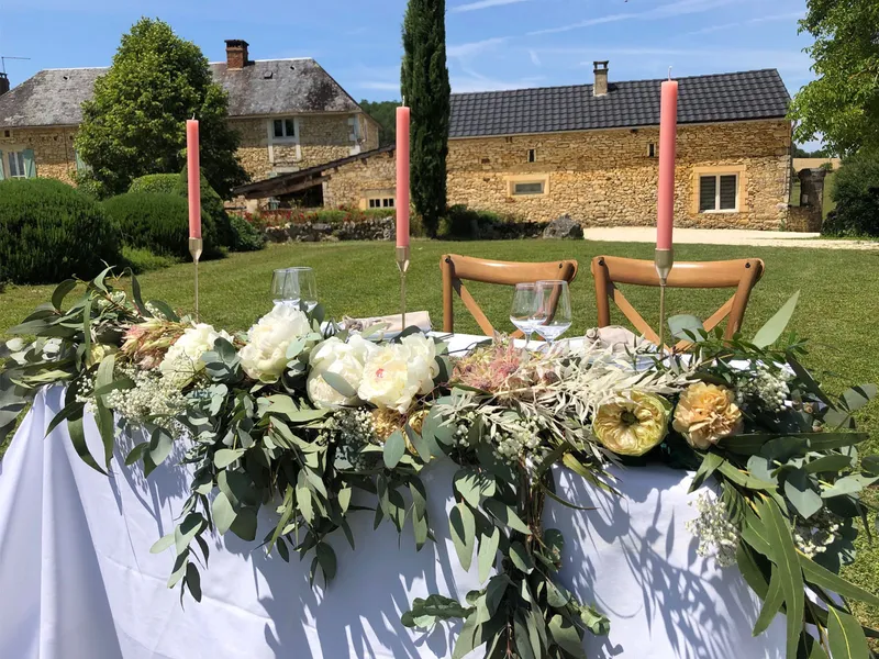 Salle de réception pour mariage au Domaine des Crouquets, Dordogne