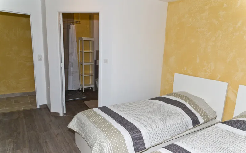 Chambre double du gîte Le Vallon de Saint Eloi, Bretagne