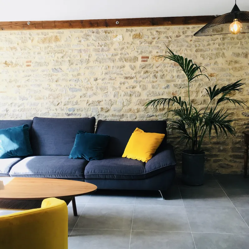 Intérieur de Côté Jardin — salon et salle à manger partagés, Côte-d'Or 21