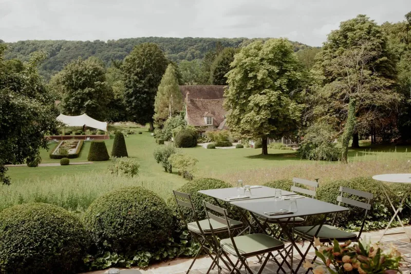 Vue générale de La Dîme de Giverny, gîte de groupe dans le village de Monet en Normandie