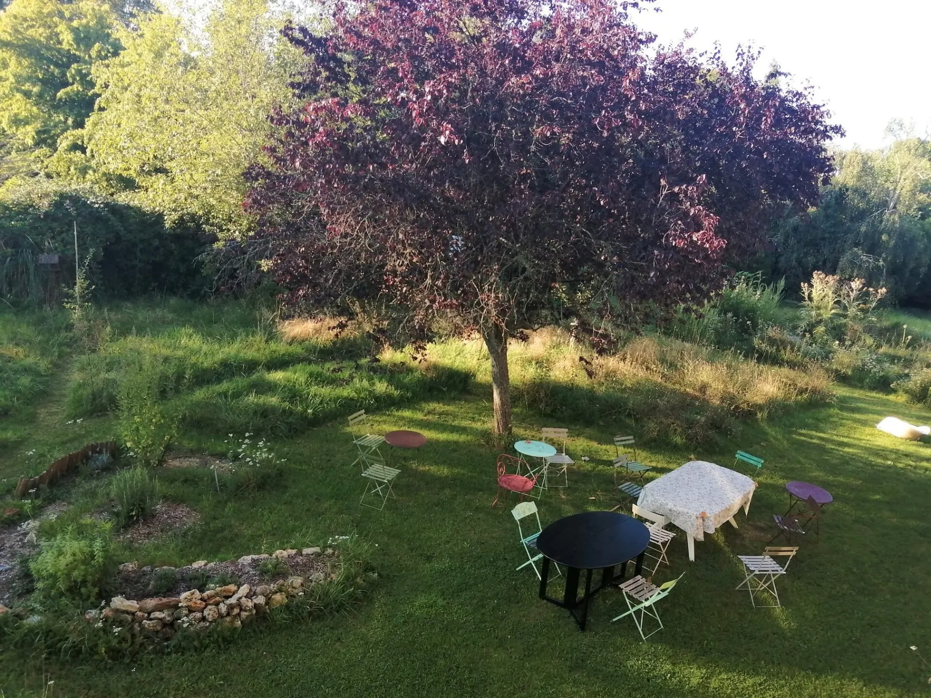 Jardin de la propriété avec espace extérieur