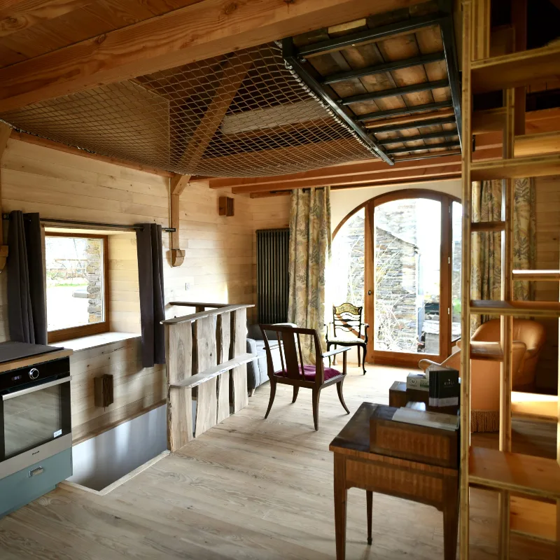 le RDC de l'héberbergement pour 6/8 personnes, la Grange Domaine Le Verdier – Saint-Michel-de-Dèze