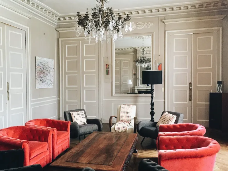 Le salon gris - Château du Bois de la Lune à Angerville la Campagne